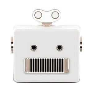 JEDX Portable Mini Robot Wireless Bluetooth Speakers Stereo Sound Box for Xiaomi Huawei - White