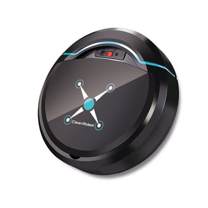 ACR003 Rechargeable Auto Cleaning Robot for Home, Electric Vacuum Cleaner - Black