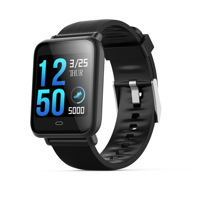 Q9 1.3" Smart Sports Watch Bracelet with Blood Pressure / Blood Oxygen / Heart Rate Monitor - Black