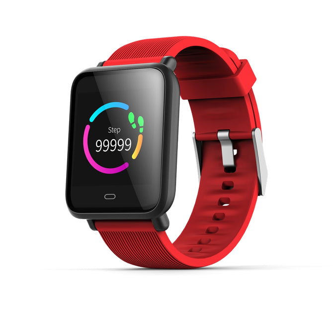 Q9 1.3" Smart Sports Watch Bracelet with Blood Pressure / Blood Oxygen / Heart Rate Monitor - Red