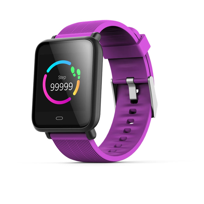 Q9 1.3" Smart Sports Watch Bracelet with Blood Pressure / Blood Oxygen / Heart Rate Monitor - Purple