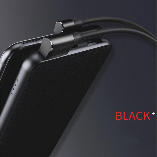 HAOKU U37 USB Cable Charger For IPHONE Android L-Shape Design Fast Data Sync Charging Red/TYPE-C