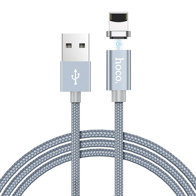 HOCO U40A Nylon Woven Charge Cords Micro Usb Cable Type-C For Android IPHONE Grey/type-c