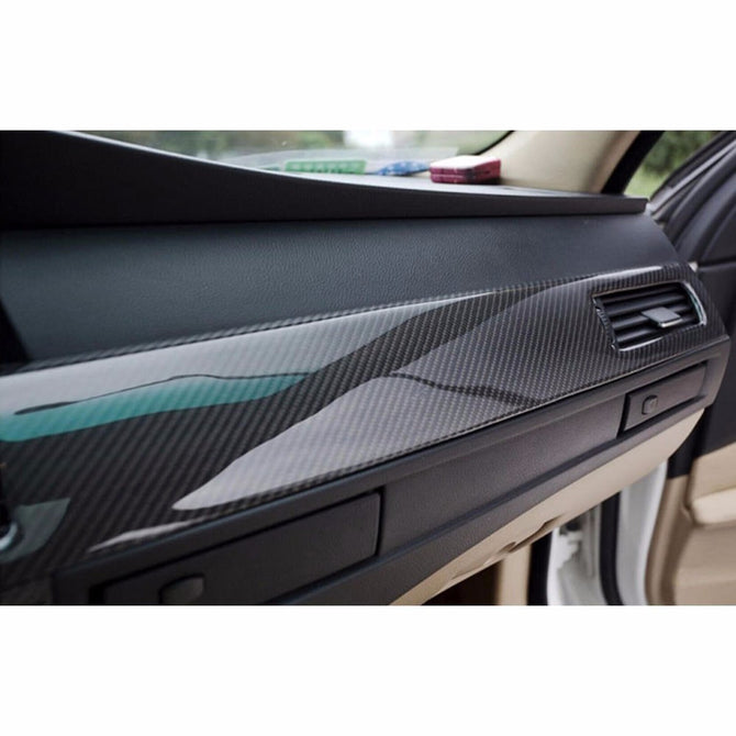 Car Styling 200cm*50cm Glossy Black 5D Carbon Fiber Vinyl Film Car Wrap With Air Free Bubble DIY Car Tuning Part Sticker Black