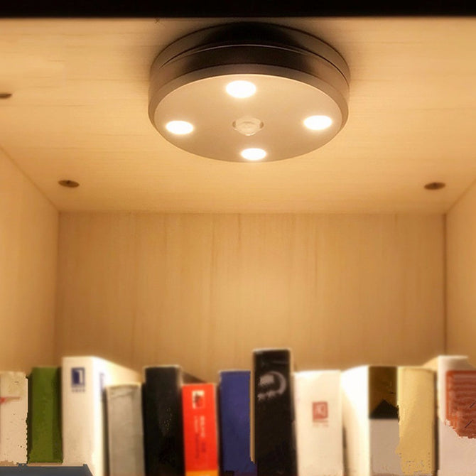 USB Rechargeable LED Night Lights Smart IR Infrared Human Body Sensor Light Cabinet Corridor Camping Lamp White/White