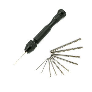 11Pcs Hand Drill Bits, Manual Punch Set