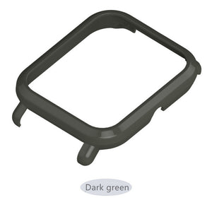 XSUNI Plastic PC Case Shell for Xiaomi Mi Watch Youth Version - Dark Green