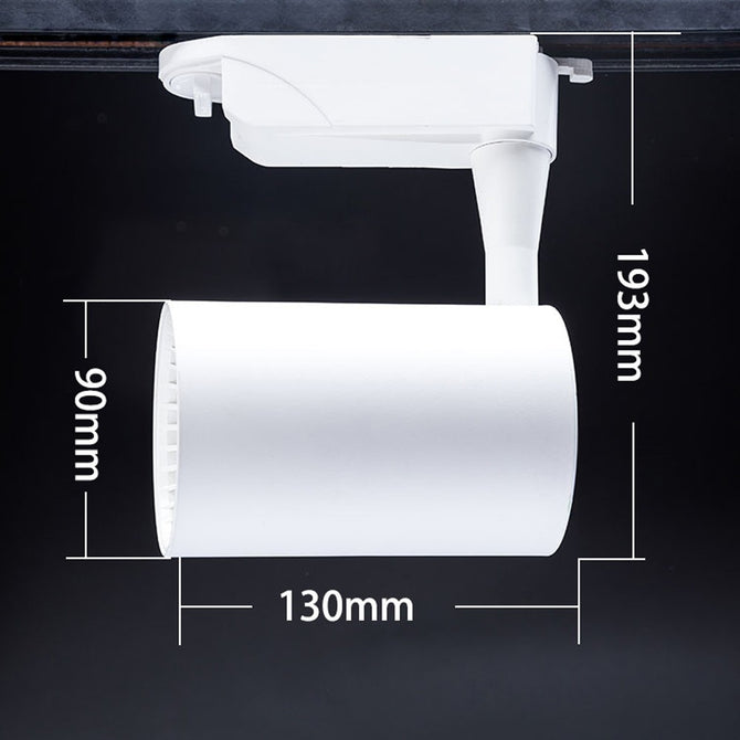 LED Spotlight COB Track Rail Light Spotlight Adjustable Lamp Mall Exhibition Office Ceiling/wall Rail Track Lighting Cold White/Black