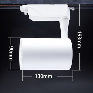 LED Spotlight COB Track Rail Light Spotlight Adjustable Lamp Mall Exhibition Office Ceiling/wall Rail Track Lighting White/Black