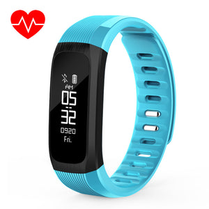 UP9 Smart Bracelet w/ Heart Rate Monitor, Call Reminder, Alarm Clock - Blue