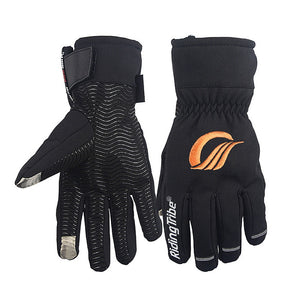 RidingTribe Winter Motorcycle Gloves Warm Anti-skid Touch Screen - Black (Size XL / Pair)