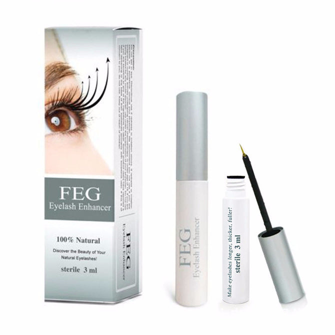 FEG Eyelash Growth Treatments 3ml Chinese Herbal Powerful Eyelash Liquid Serum Enhancer Eye Lash Longer Thicker Makeup