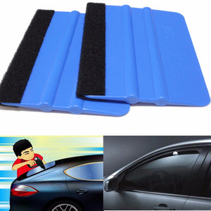 1PCS Car Vinyl Film Wrapping Tools Blue Scraper Squeegee With Felt Edge Size 12*7cm Car Styling Stickers Accessories Red