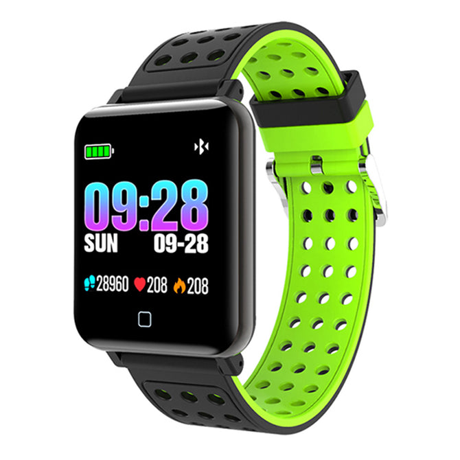 VRrobot M19 Color Screen Smart Bracelet Heart Rate Sports Waterproof Bluetooth - Green