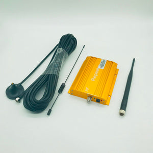 CDMA 850MHz Portable Mobile Phone Signal Booster Amplifier - Golden EU Plug