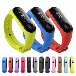 Xiaomi Mi Band 3 Replacement Band Silicone TPU Strap Smart Wristband Bracelet Yellow