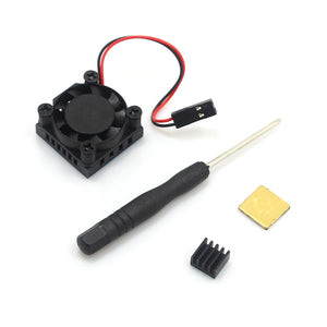 Cooling Fan + Aluminum Heatsinks + Screw driver Kit For Raspberry Pi 3B+/3B/2B