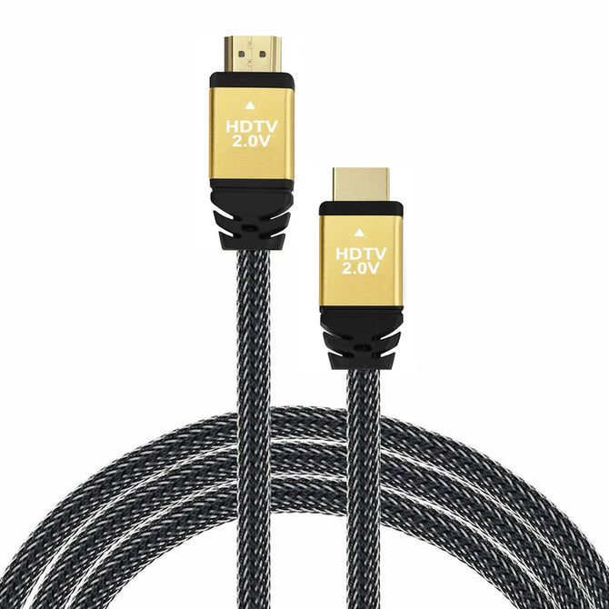 Cwxuan 500cm Nylon-braided High Speed HDMI Cable Male to Male HDMI 2.0 4k 3D Cable for HD TV LCD Laptop PS3 Projector Computer