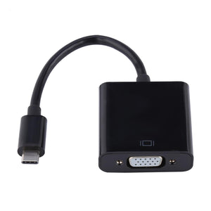 BSTUO USB-C to VGA Adapter USB 3.1 Type C USB-C to Female VGA Adapter Cable - Black
