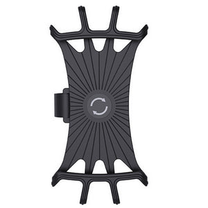 Silicone Bike Phone Mount for iPhone X/8 Plus/8/7 Plus, Universal Bicycle Motorcycle Handlebars Adjustable Cell Phone Holder, 3