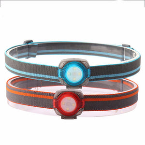 40LM 4 SMD LED Mini Headlamp 3-Mode Energy Saving Headlight For Camping Fishing Head Frontal Lamp White/Blue
