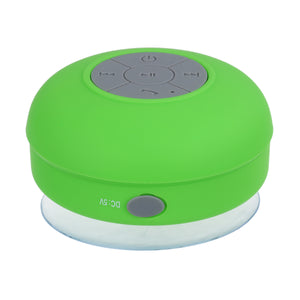 Portable Subwoofer Shower Waterproof Wireless Bluetooth Speaker, Handsfree Audio Sucker Amplifier Music Player For Phone Army Green/Speaker