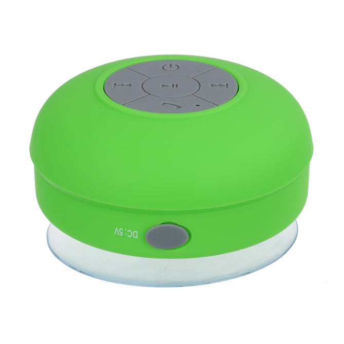 Portable Subwoofer Shower Waterproof Wireless Bluetooth Speaker, Handsfree Audio Sucker Amplifier Music Player For Phone Army Green/Speaker