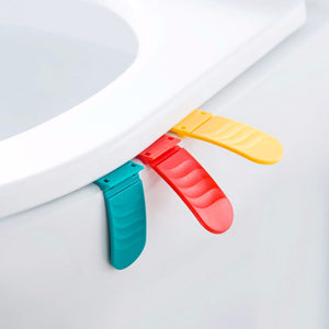 New Style Folded Toilet Lid Handle Color Plastic Toilet Seat Lifter Green