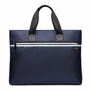 Vintage Cowhide Briefcase Men Business Laptop Tote Bags Casual Men\'s Messenger Shoulder Bag Handbags Blue