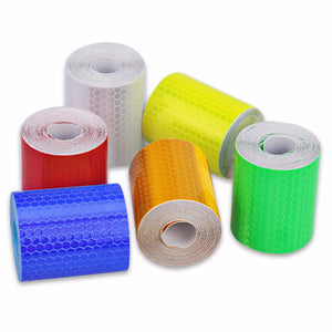 5cm*300cm Car Reflective Tape, Decoration Sticker, Car Automobile Warning Safety Tape Film, Auto Reflector Sticker Yellow