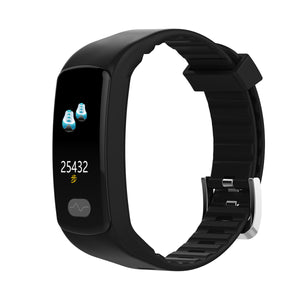 DMDG Smart Bracelet Fitness Tracker Heart Rate Monitor ECG/PPG Blood Pressure Waterproof Watch for IOS Android- Black