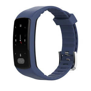 DMDG Smart Bracelet Fitness Tracker Heart Rate Monitor ECG/PPG Blood Pressure Waterproof Watch for IOS Android- Blue