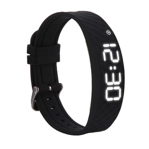 DMDG Smart Bracelet Fitness Tracker with Sports Monitoring, Vibration Alarm Clock Reminder, 48 Days Standby - Black