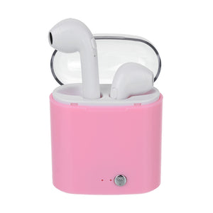i7s TWS Mini Wireless Bluetooth Earphone Stereo Earbuds Headsets for Android, IPHONE - Pink
