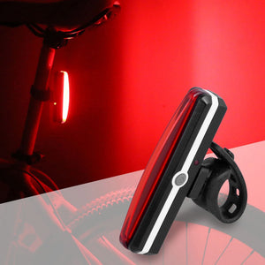 Bicycle Taillight Lamp LED Flashlight Cycling Bike Rechargeable Back Rear Light Safty Warning Waterproof Lights Red