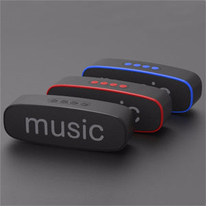 SC212 Bluetooth Speaker Mobile Wireless Car Audio Smart Portable Outdoor Subwoofer Speaker Support TF Card Blue/Speaker