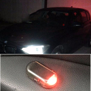 1 PCS Solar Energy Simulation Dummy Fake Alarm Warning Security Anti-Theft LED Flashing Light Red