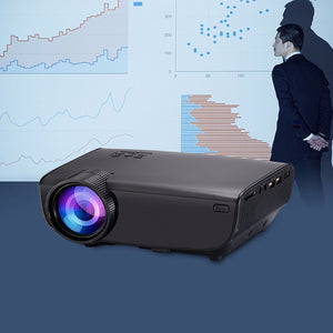 Portable Projector LED HP1080P WIFI Home Cinema Bluetooth Digital Projector black
