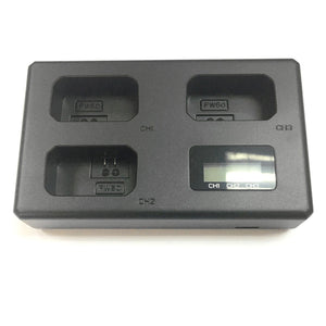 Np-fw50 Digital Camera 3-Slot Battery Charger with LCD Display