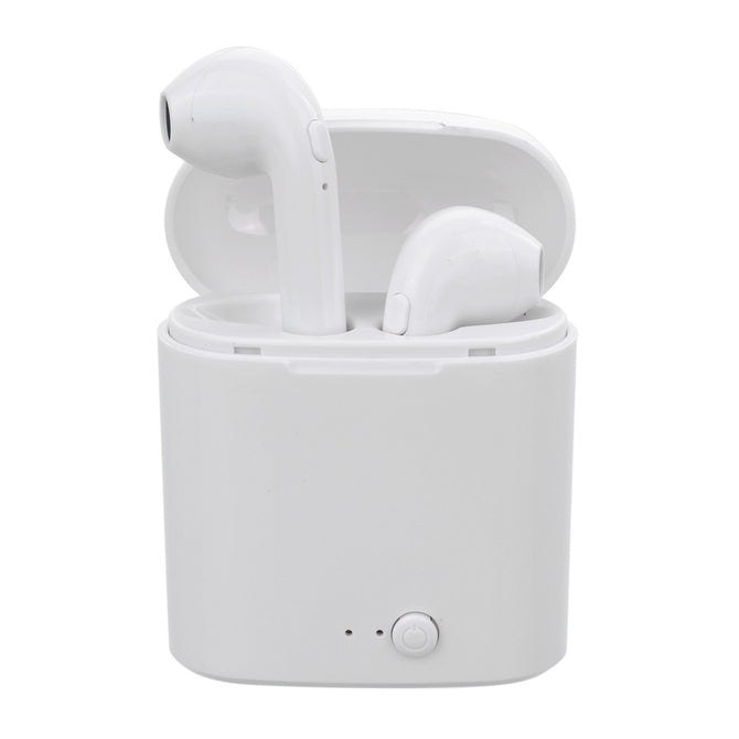 i7s TWS Mini Bluetooth Earphone Wireless Headset with Charging Box Base - White