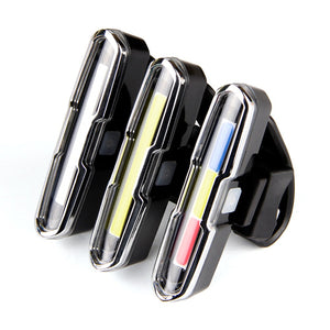 USB Rechargeable Front Rear Bicycle Light Lithium Battery LED Bike Taillight Cycling Mount Bicycle Accessories Red