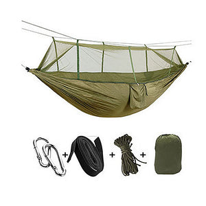 ESAMACT Outdoor Mosquito Net Hammock, Camping Picnic Hunting Swing Chair for Two Persons