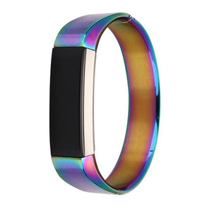 Stainless Steel Metal Jewelry Bangle Bracelet Wristband Band For Fitbit Alta - Multi-Color