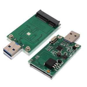 Mini PCI-E SSD mSATA to USB 3.0 External Conveter Adapter - Green