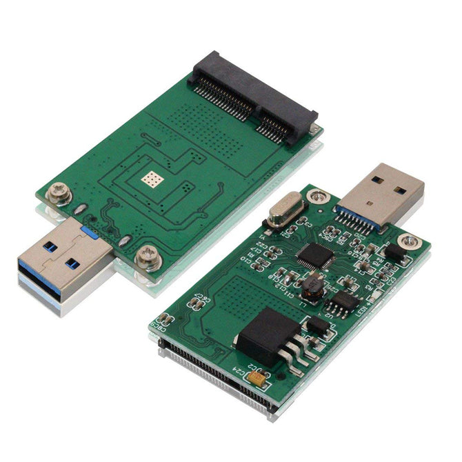 Mini PCI-E SSD mSATA to USB 3.0 External Conveter Adapter - Green