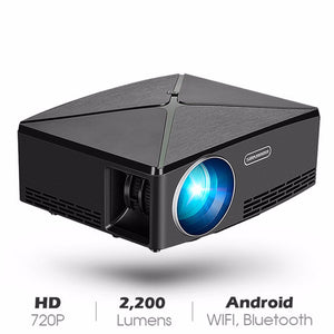 C80 Mini Projector HD 720p LED Portable Projector HD Theater Home Cinema black