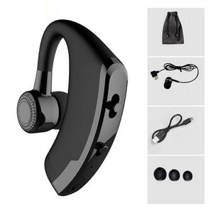 V9 Handsfree Wireless Bluetooth Earphone, Noise Cancelling Business Bluetooth Headset With Mic For Driver Black