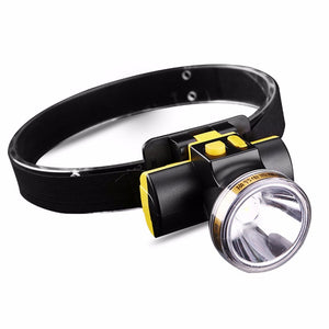 YG-U106 2W 3 Modes Waterproof Headlamp 1800mAh 18650 Battery Head Light Lamp LED Flashlight Outdoors Torch With Headband Cold White/Black/US