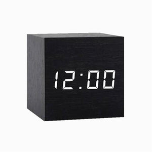 Voice-activated Wooden Electronic Alarm Clock