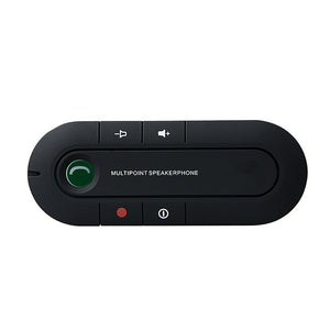 Universal Wireless Multipoint Magnetic Handsfree Bluetooth Car Kit w/ Car Speaker - Black